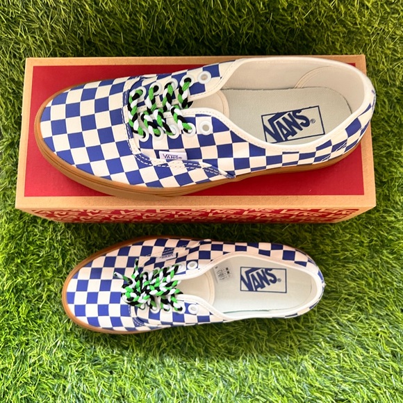 VANS CHECKERBOARD AUTHENTIC blue/whate - Picture 9 of 10
